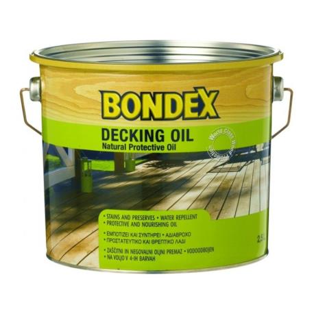 Λάδι εμποτισμού ξύλου Decking Oil 2.5lt διαφανές Bondex_e-sea.gr