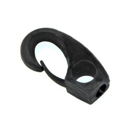Γάντζος με μάτι 10x42mm για σχοινί 4mm PVC μαύρος Nuova Rade_e-sea.gr