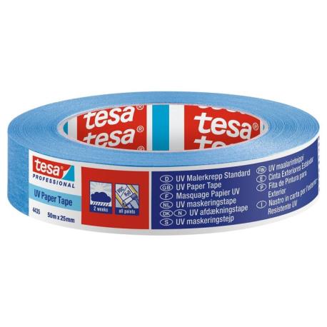 Χαρτοταινία μπλε UV 25mmx50m 4435 Tesa_e-sea.gr