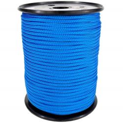 Σχοινί αρτάνι πλεκτό πολυεστερικό μπλε 3.5mm (1m)_e-sea.gr