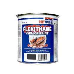 Χρώμα για φουσκωτά hypalone neoprene Flexithane 500ml μαύρο Polymarine_e-sea.gr